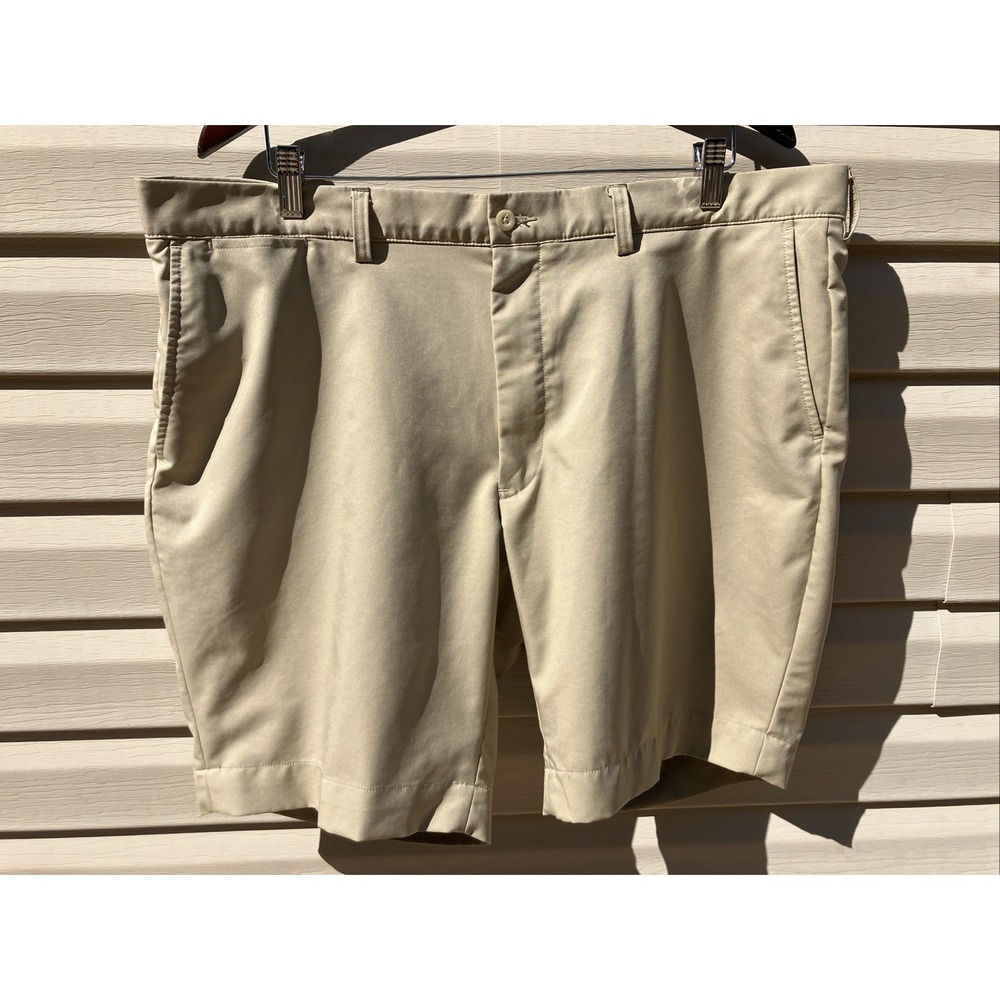 Polo Ralph‎ Lauren Chino Shorts Mens Size 40 Light Khaki Tan Classic Fit Cotton